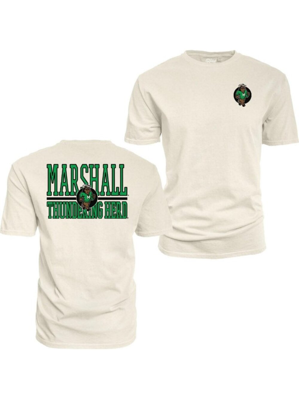 Unisex NCAA Officially Licensed T-Shirt - Ringspun Cotton, Front/Back Mascot